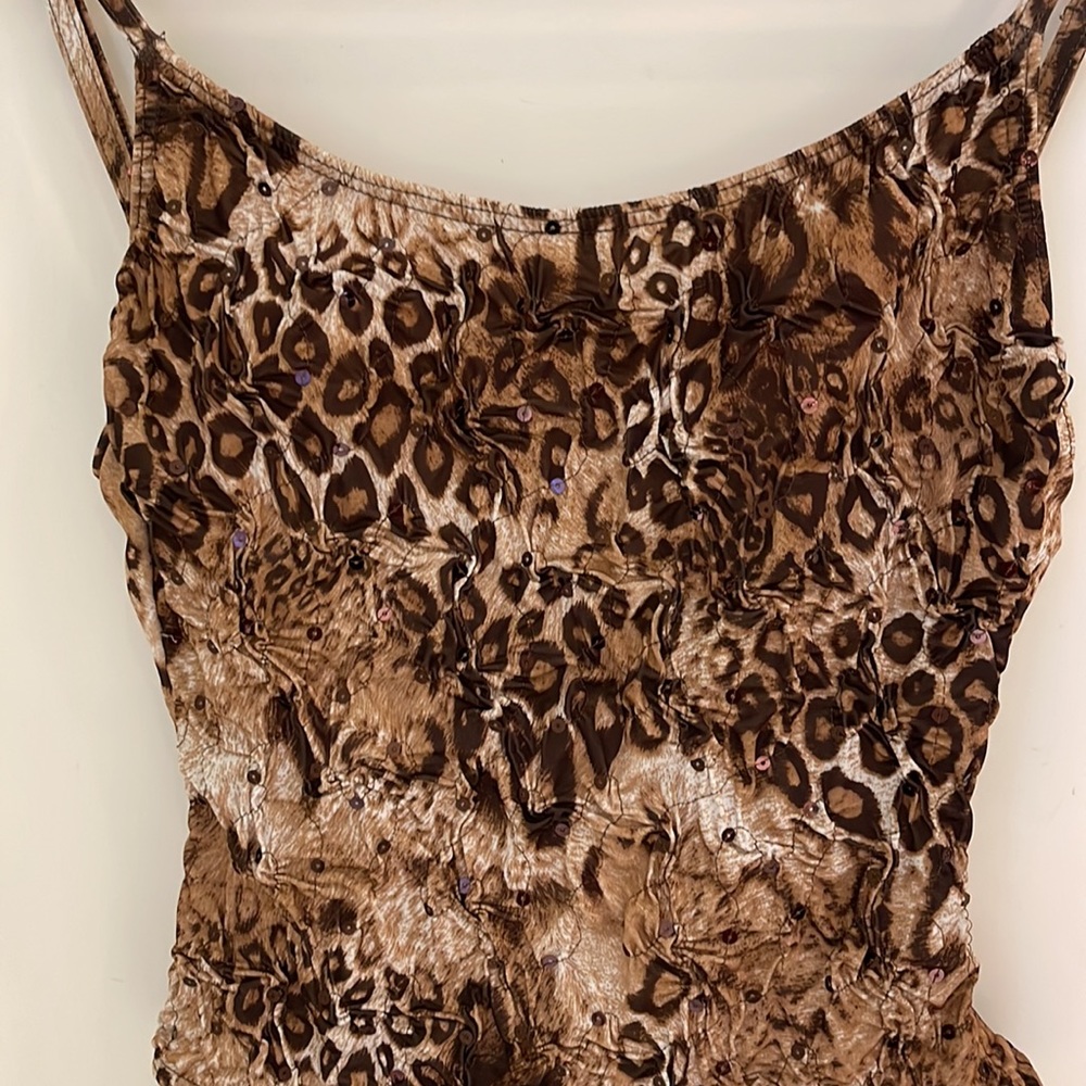 Leopard Print One -Piece Swimsuit
